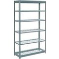 Global Equipment Heavy Duty Shelving 48"W x 12"D x 84"H With 6 Shelves - Wire Deck - Gray 717408